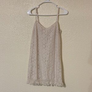 Love, Fire Ivory Lace Dress